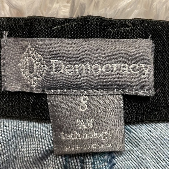 DEMOCRACY Ab Technology Distressed Jeans Size 8 - Picture 4 of 8